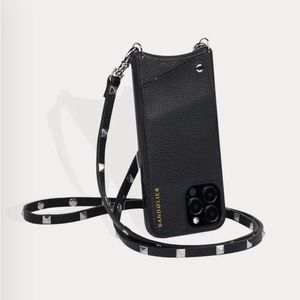 🌲SALEBandolier Sarah Crossbody IPHONE 13 and Pro Wallet + Silver Studded Strap